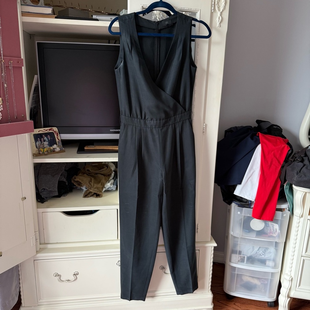 Banana Republic Black Linen Jumpsuit